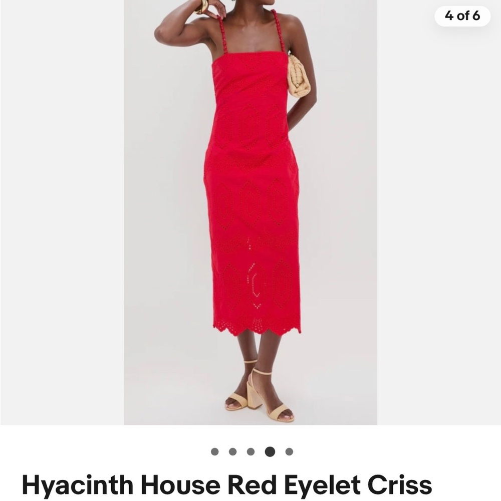 Elegant Red Midi Dress